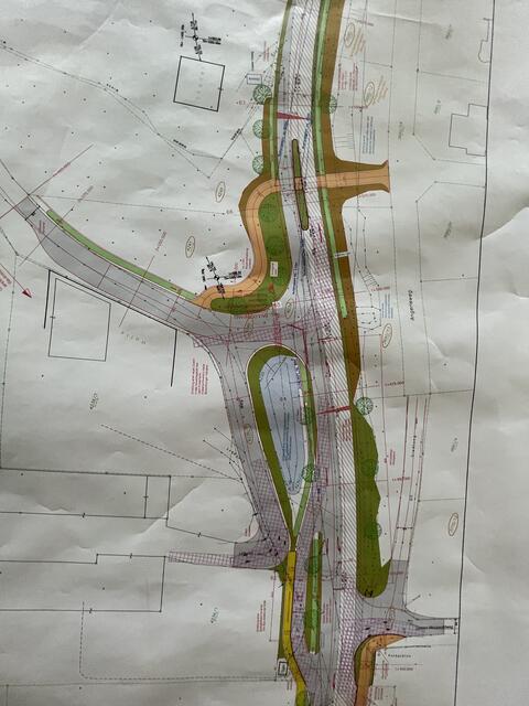 Der Ortseingang von Obsteig wird nach dem Umbau ein völlig neues Erscheinungsbild zeigen.