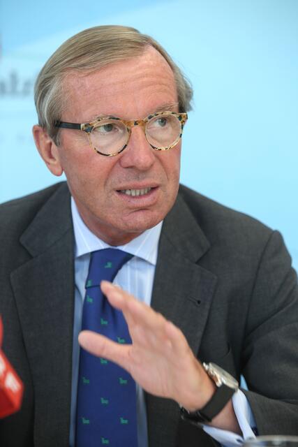 Landeshauptmann Wilfried Haslauer (ÖVP). | Foto: Neumayr