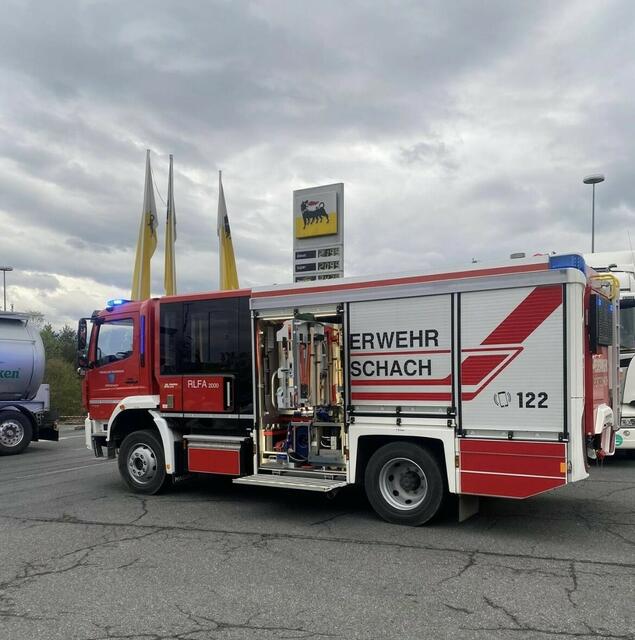 Heute Früh wurde die Freiwillige Feuerwehr Pörtschach am Wörthersee zu einem Schadstoffaustritt auf der A2 Südautobahn, Höhe Wörthersee Raststation, alarmiert.  | Foto: FF Pörtschach am Wörthersee