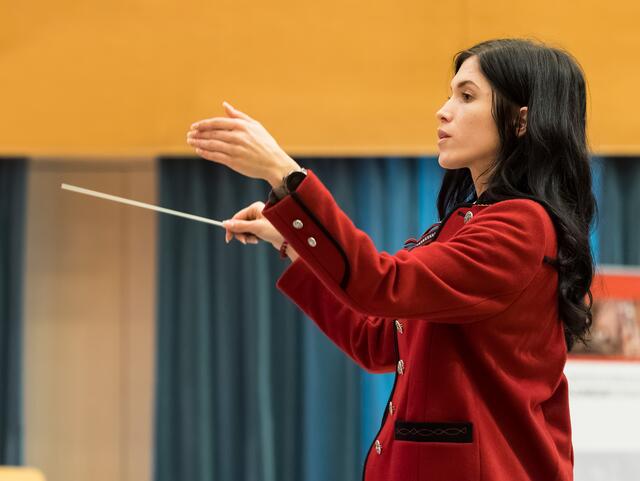 Daniela Putz, Kapellmeisterin der Musikkapelle Tiefgraben