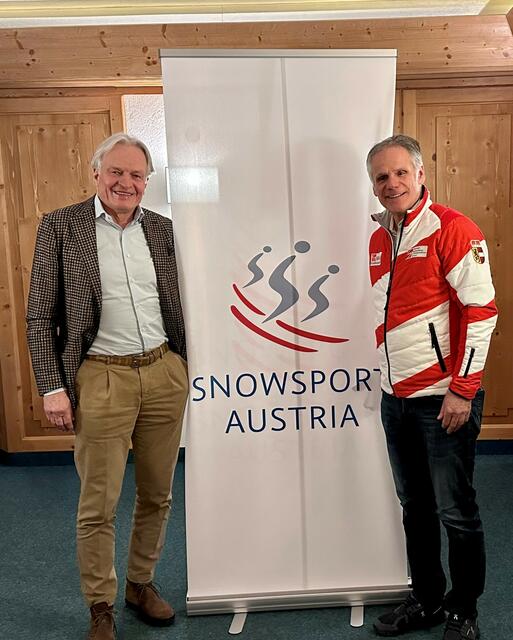 Präsident Richard Walter (Präsident Tiroler Skilehrerverbandes. li.) und Vize-Präsident Gerhard Sint (Salzburger Skilehrerverband). | Foto: Österreichischer Skischulverband