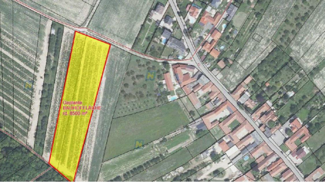 Ursprünglich geplante Lage der Fläche für Bauhof. | Foto: NÖ-Atlas 2022