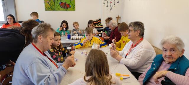 Spitaler Volksschüler waren zu Besuch im betreuten Wohnen. | Foto: VS Spital am Pyhrn