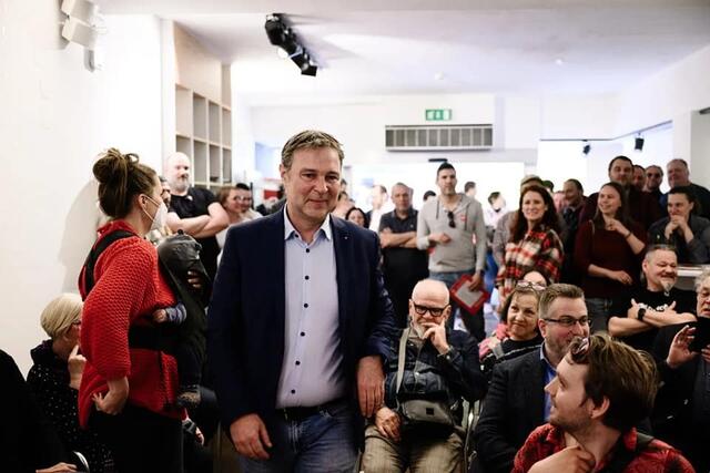 Andreas Babler in Sankt Pölten  | Foto: Team Basis