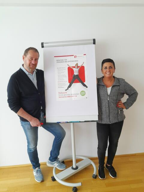 Hanna Gruber und Stephan Hinterkörner von fit2work. | Foto: fit2work
