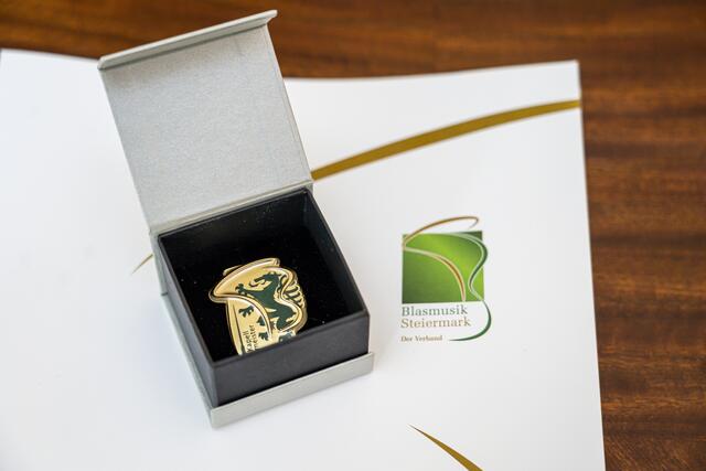 Das goldene Leistungsabzeichen ist zugleich die höchste Leistungsstufe in der Blasmusik. | Foto: Land Steiermark/Foto Fischer