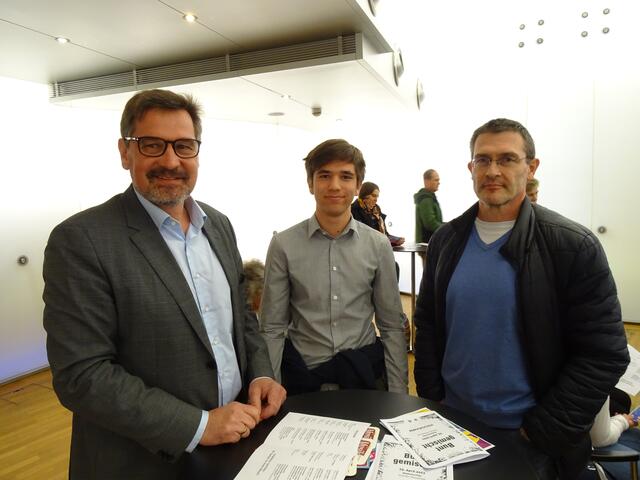 Werner und Julian Krammer mit Peter Schneider | Foto: Simon Glösl