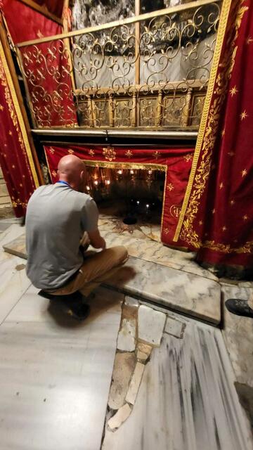 Bethlehem an der Geburtskrotte. | Foto: Michael Eichlberger