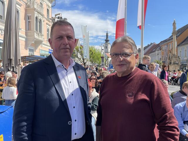 Tillmitsch-Bürgermeister Walter Novak und Vizebürgermeister Ewald Schenk | Foto: Fischer/Gady