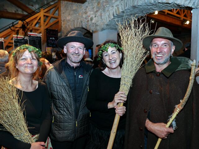 Melanie , Manfred , Helga und Thomas kamen extra aus dem Zillertal.