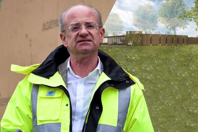  Thomas Landsteiner hebt die vertretenen Werte und die gelebte Unternehmenskultur der Landsteiner-Gruppe hervor, die sich auch in der neuen Firmenzentrale der Elektro Spreitzer GMBH widerspiegeln. Das Objekt ist mit dem Qualitätszeichen „klimaaktiv Gold“ ausgezeichnet worden. | Foto:  Landsteiner GMBH I Michael Permoser