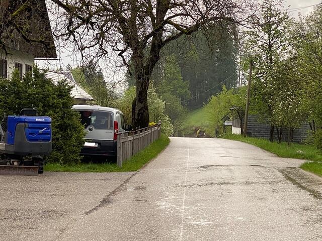 Standort: Lindau gegenüber von der Bushaltestelle Hörhager zwischen dem Grabnerwirt und der Nussensee-Kreuzung.