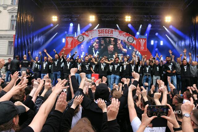 Cup-Feier, SK Sturm Graz