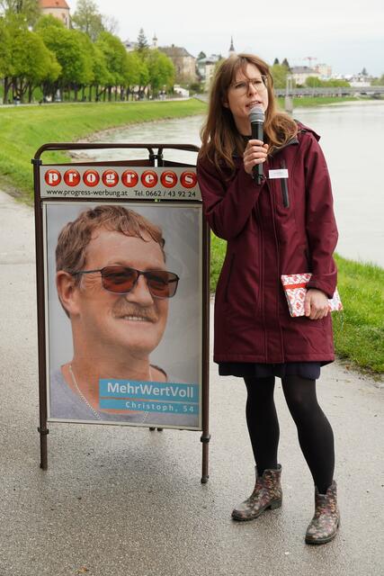 Carmen Bayer (Armutskonferenz, Salzburg): Neun von zehn Arbeitslose sind armutsgefährdet. | Foto: Petra Huber