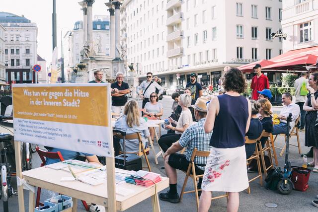 Die Gesprächsreihe, organisiert von der Agenda Innere Stadt, soll eine Möglichkeit bieten, sich aktiv an der Gestaltung des Bezirks zu beteiligen. | Foto: Tim Dornaus
