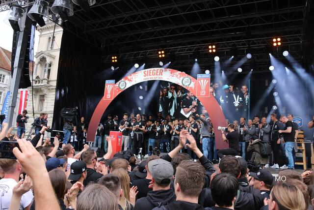 Sieger, SK Sturm Graz, Cup-Feier