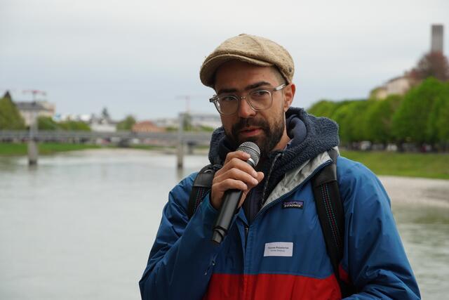 Thomas Robatscher von der Caritas Salzburg zum Thema Migration und Arbeitsmarkt. | Foto: Petra Huber
