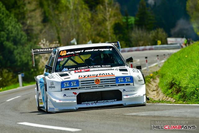 Karl Schagerl mit seinem VW Golf Rallye TFSI | Foto: hillclimbfans