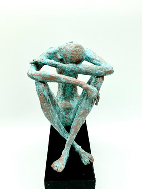 Pappmache-Skulptur mit Kupferpaste überzogen | Foto: ANA BULAJIĆ