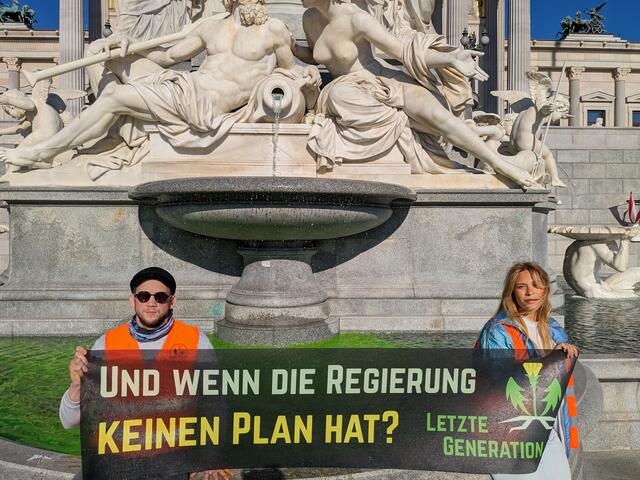 Aktuell läuft Tag 3 der Protestwelle der Letzten Generation.  | Foto: Letzte Generation Österreich