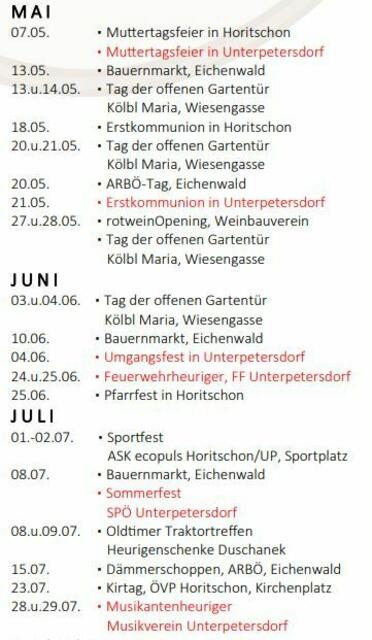 Veranstaltungen Mai und Juni 2023 | Foto: Otto Krcal