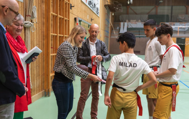 Bereits seit zehn Jahren gibt es die Football-Akademie der MS Hötting-West.  | Foto: M. Freinhofer