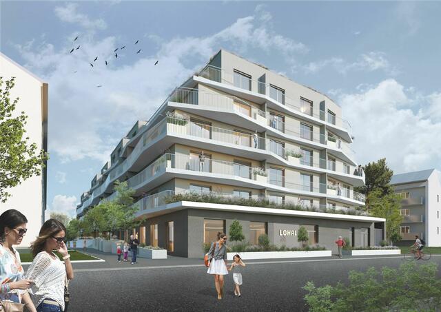 So soll der neue Gemeindebau aussehen.  | Foto: Rendering: Architekt Studio A