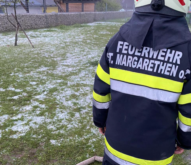 Es kam auch zu Hagel. | Foto: FF St. Margarethen