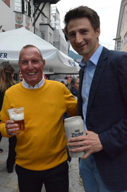 FuZo-begeistert: Dietmar Härting mit VBgm. Johannes Augustin.