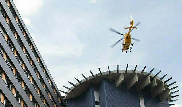Ein 40-jähriger, deutscher Kletterer musste nach einem Kletterunfall am Gimpel Südostvorbau in Nässelwengle mit schweren Verletzungen per Hubschrauber ins Klinikum Kempten verbracht werden | Foto: TILAK (Symbolbild)