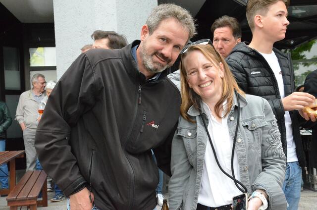 Immer für ein Veranstaltungs-Highlight gut: Christian Santer und Verena Schlager.