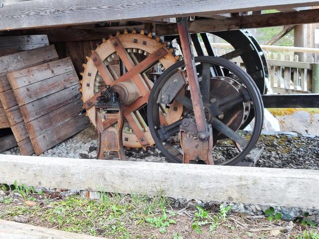 die Mechanik des Wasserrades | Foto: I.Wozonig