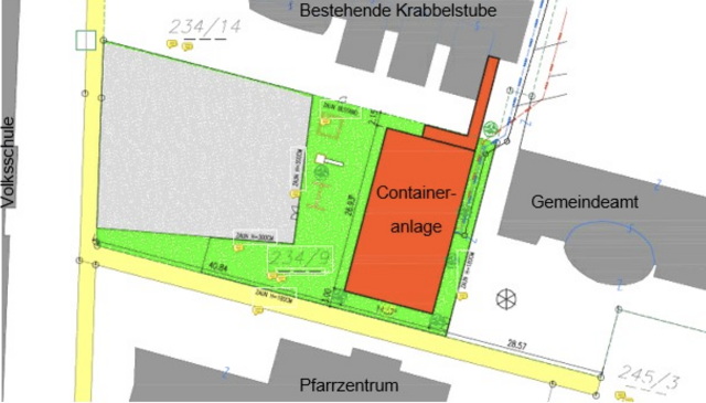 Am Bild: Lageplan der Containeranlagen Asten. | Foto: Taferner Baumanagement