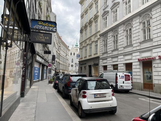Von der Liliengasse über die Weihburggasse bis zum Franziskanerplatz: Hier könnte womöglich die mittlerweile dritte Begegnungszone im 1. Bezirk entstehen. | Foto: Teischl