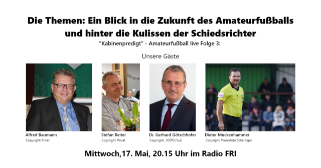 Spannende Gäste, interessante Themen: "Kabinenpredigt" - Amateurfußball live.  | Foto: LeadGen
