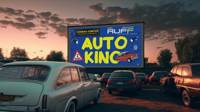 An vier Wochenenden werden am Überplatz der Fahrschule Ruff die neuesten Blockbuster präsentiert. | Foto: Cinema Circus