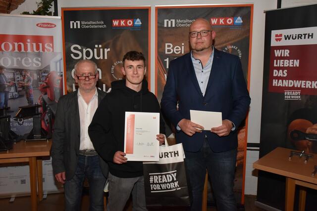 Alois Hinterer und Niklas RAB (4. Platz Maschinenbautechnik) | Foto: Alois Braid / BS Schärding