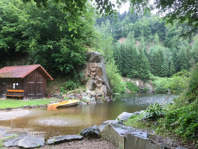 Badeplatz in Gloxwald, Waldhausen.