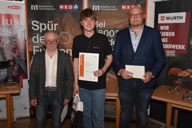 Alois Hinterer und Mario MAYR (4. Platz Maschinenbautechnik) | Foto: Alois Braid / BS Schärding