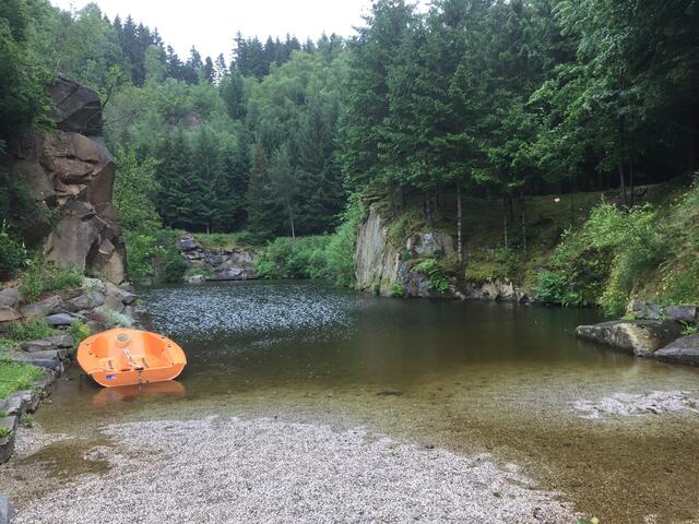 Badeplatz in Gloxwald, Waldhausen.