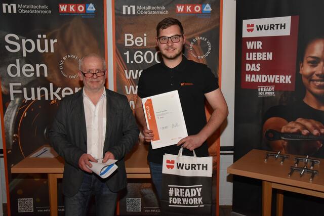 Alois Hinterer und Christoph ZAUNER (4. Platz Stahlbautechnik) | Foto: Alois Braid / BS Schärding