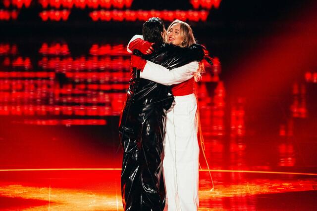 Erleichterung bei den Austro-Ladys nach ihrem Auftritt im großen Song-Contest-Finale. | Foto: Sarah Louise Bennett/ EBU