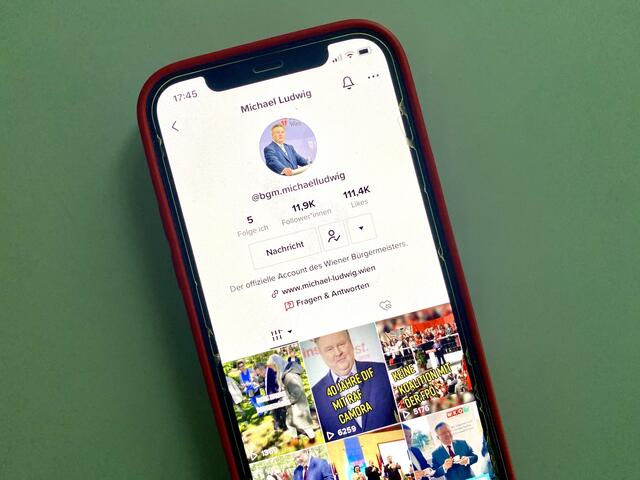 Die Stadt Wien verbietet TikTok auf Dienstgeräten. Die Accounts der Politiker sollen aber bestehen bleiben. | Foto: Barbara Schuster/RMW