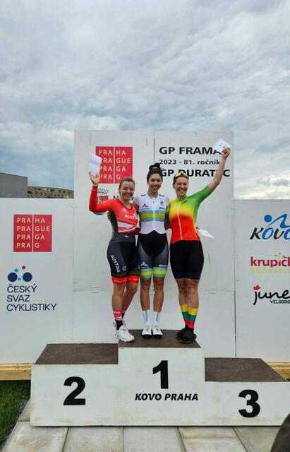 Verena Eberhardt durfte sich über einen zweiten Platz in Prag freuen. | Foto: Verena Eberhardt