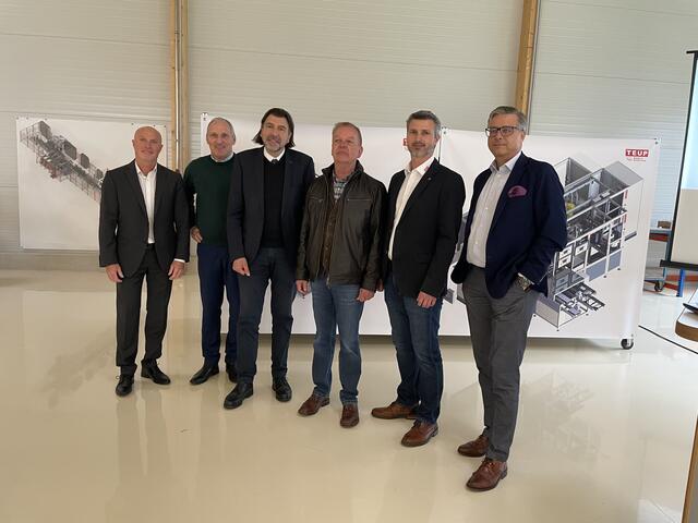 Bei der Eröffnung der neuen Montagehalle im Technologie-Park Deutschlandsberg. | Foto: Teup