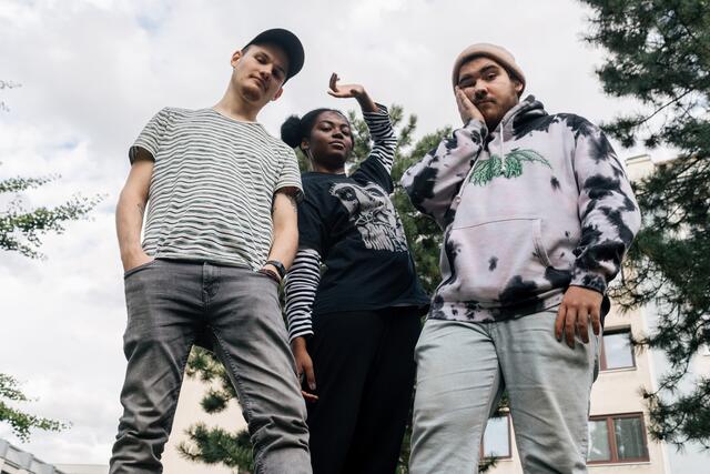"Curb" aus Wien geben im Container25 in Hattendorf eine Kostprobe ihres musikalischen Schaffens.  | Foto: Marie Schrentewein