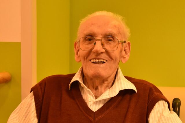Im Pflegeheim St. Franziskus in Güssing beging Stefan Leitner seinen 96. Geburtstag. | Foto: Julius Potzmann