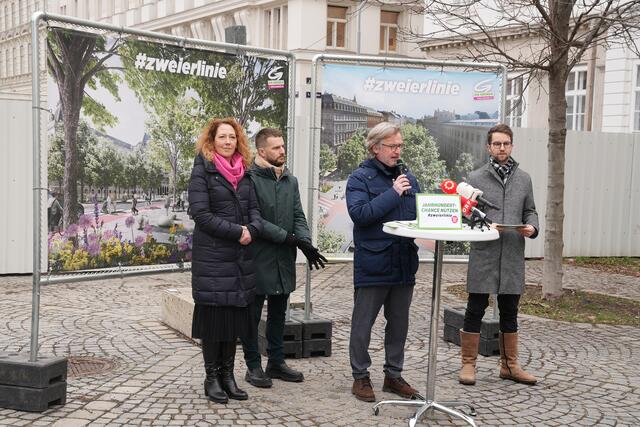 Große Pläne präsentierten die Grünen Wien am Dienstag, 24. Jänner, für die Landesgerichtsstraße. | Foto: Alexander Mach