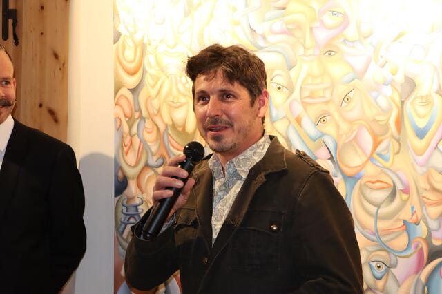 Gebhard Oberlechner hielt die Laudatio und erzählte über das Schaffen und Wirken Simon Hafeles. | Foto: Neuner Elisabeth