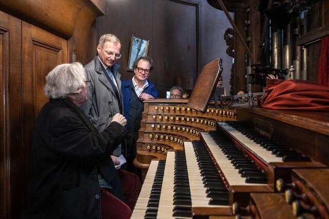 Die französische "Brucknerorgel" in der Kathedrale Saint Sulpice: Konzert von Maestro Daniel Roth. | Foto: Land OÖ/Peter Mayr
